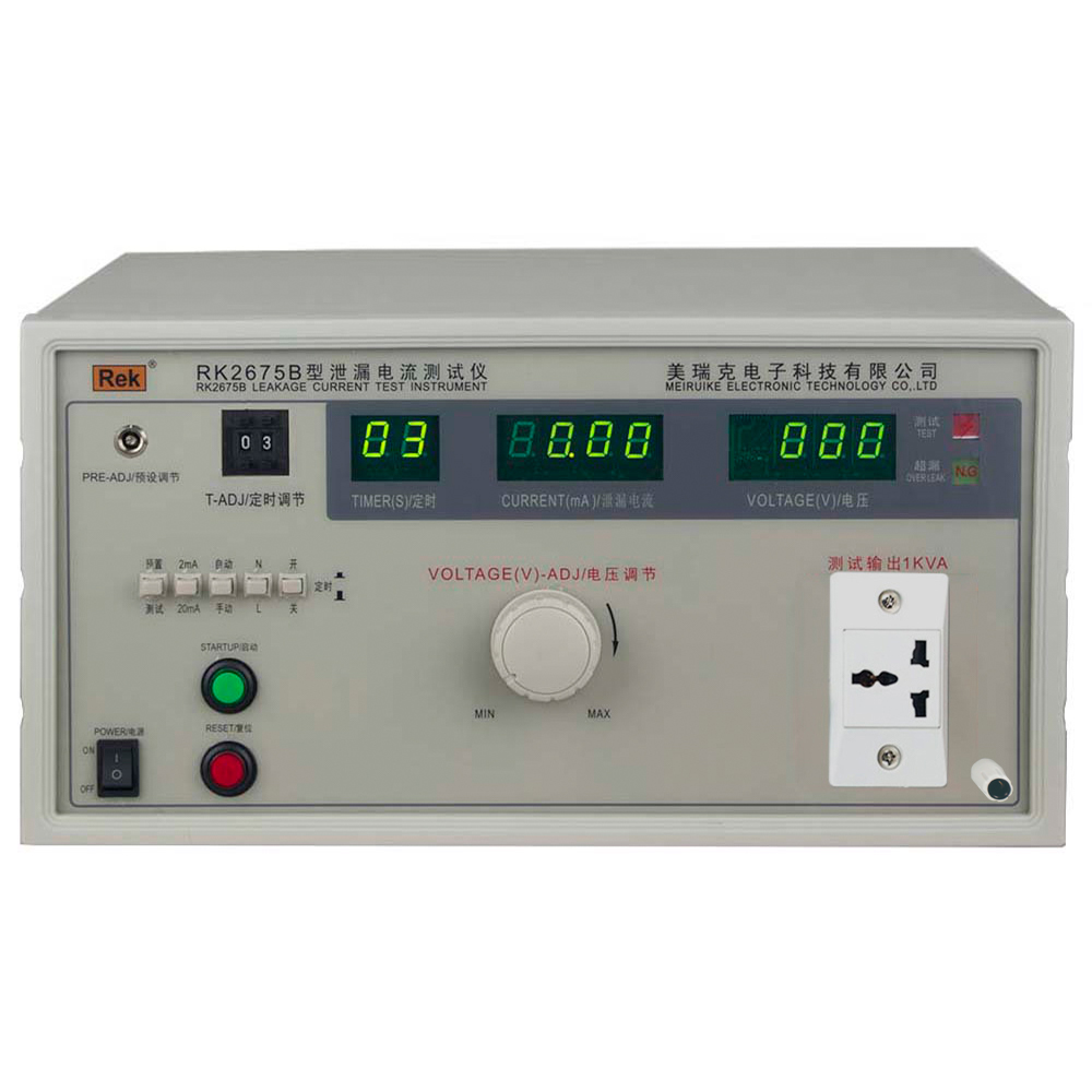 RK2675AM/RK2675WM/RK2675B/RK2675C/RK2675D/RK2675E泄漏电流测试仪